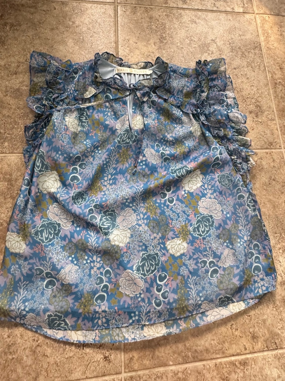 I Women’s Marie Oliver Silk Blend Floral Blouse